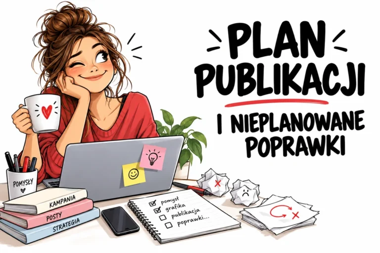 PLAN PUBLIKACJI — I NIEPLANOWANE POPRAWKI | tabliczka Bogler 30 × 20 cm