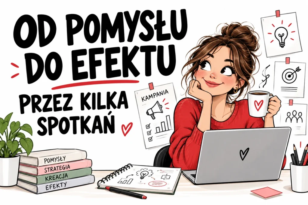 OD POMYSŁU DO EFEKTU — PRZEZ KILKA SPOTKAŃ | tabliczka Bogler 30 × 20 cm