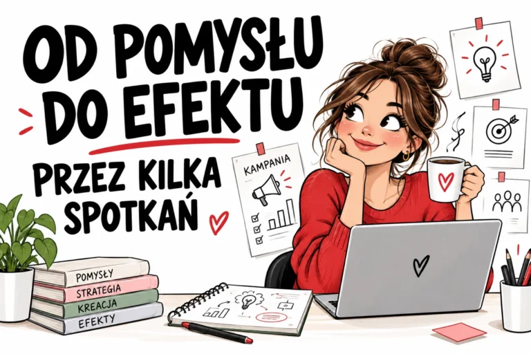 OD POMYSŁU DO EFEKTU — PRZEZ KILKA SPOTKAŃ | tabliczka Bogler 30 × 20 cm