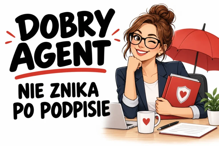 DOBRY AGENT — NIE ZNIKA PO PODPISIE | tabliczka Bogler 30 × 20 cm