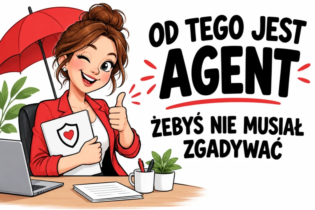 OD TEGO JEST AGENT — ŻEBYŚ NIE MUSIAŁ ZGADYWAĆ | tabliczka Bogler 30 × 20 cm