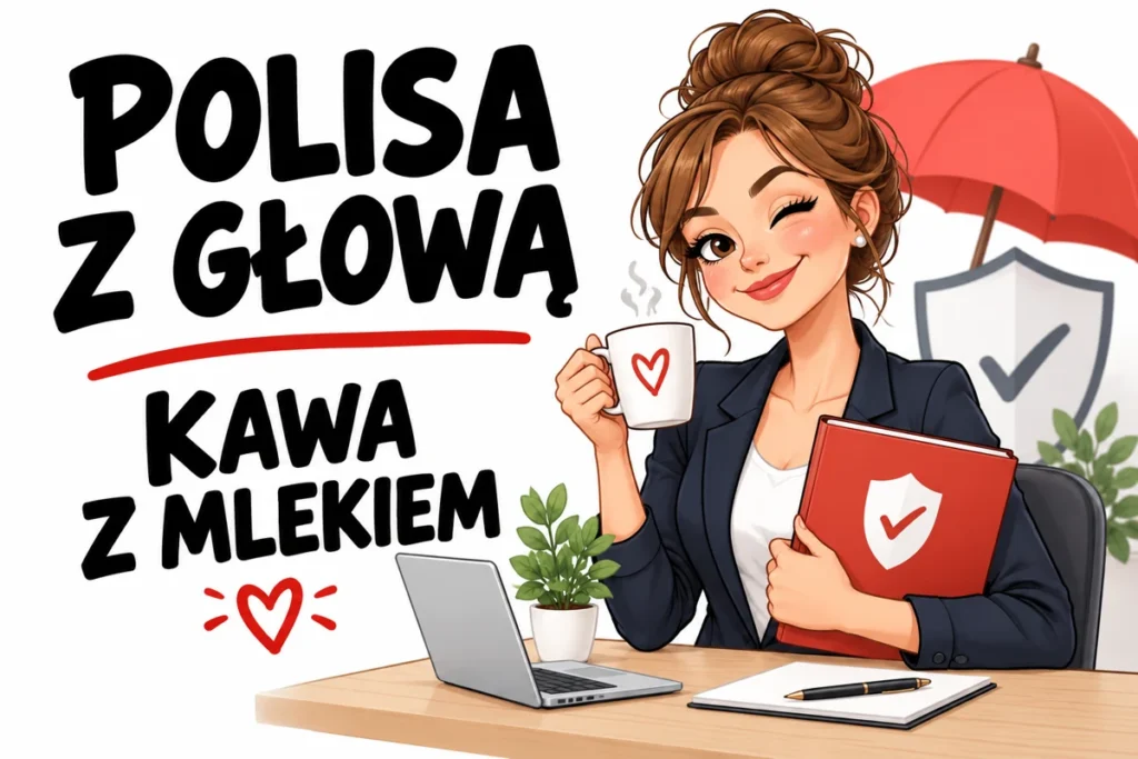 POLISA Z GŁOWĄ — KAWA Z MLEKIEM | tabliczka Bogler 30 × 20 cm
