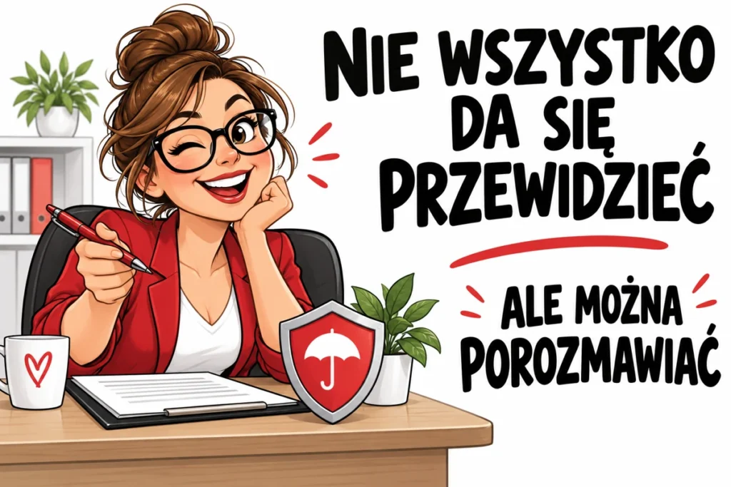 NIE WSZYSTKO DA SIĘ PRZEWIDZIEĆ — ALE MOŻNA POROZMAWIAĆ | tabliczka Bogler 30 × 20 cm