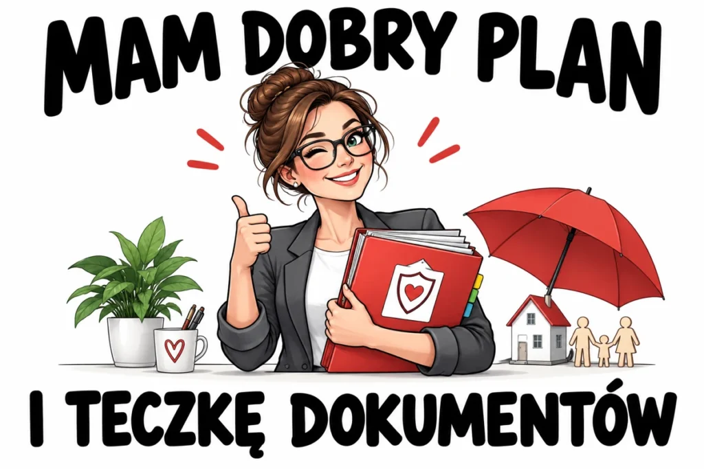 MAM DOBRY PLAN — I TECZKĘ DOKUMENTÓW | tabliczka Bogler 30 × 20 cm