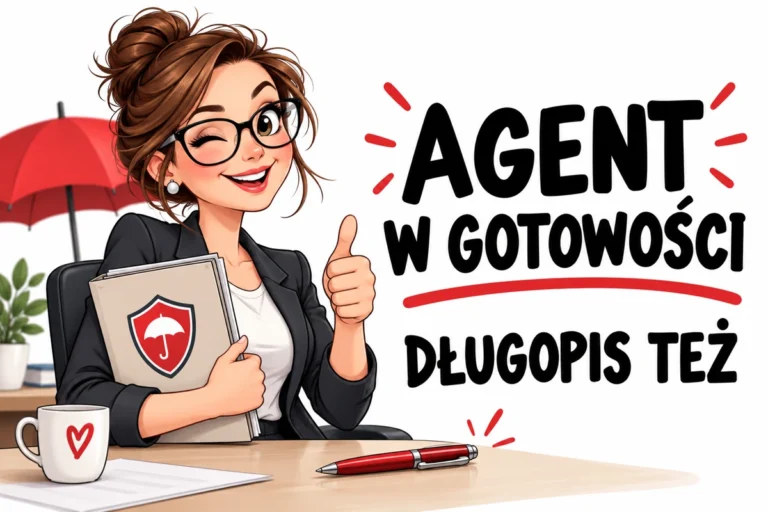 AGENT W GOTOWOŚCI — DŁUGOPIS TEŻ | tabliczka Bogler 30 × 20 cm