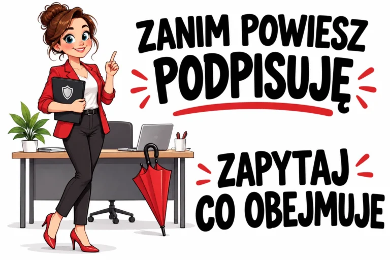 ZANIM POWIESZ PODPISUJĘ — ZAPYTAJ CO OBEJMUJE | tabliczka Bogler 30 × 20 cm