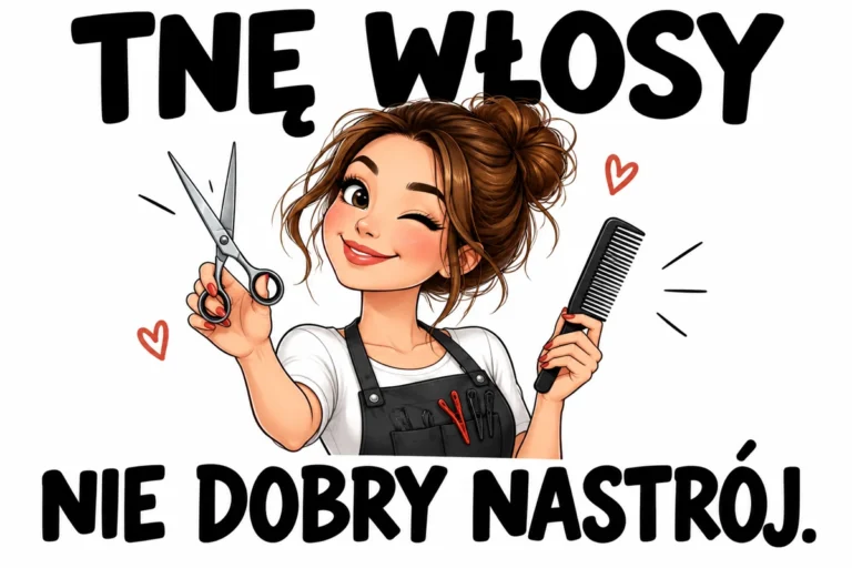 TNĘ WŁOSY — NIE DOBRY NASTRÓJ. | tabliczka Bogler 30 × 20 cm