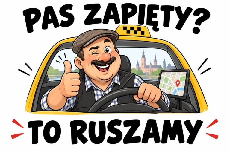 PAS ZAPIĘTY? — TO RUSZAMY | tabliczka Bogler 30 × 20 cm