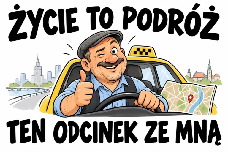 ŻYCIE TO PODRÓŻ — TEN ODCINEK ZE MNĄ | tabliczka Bogler 30 × 20 cm