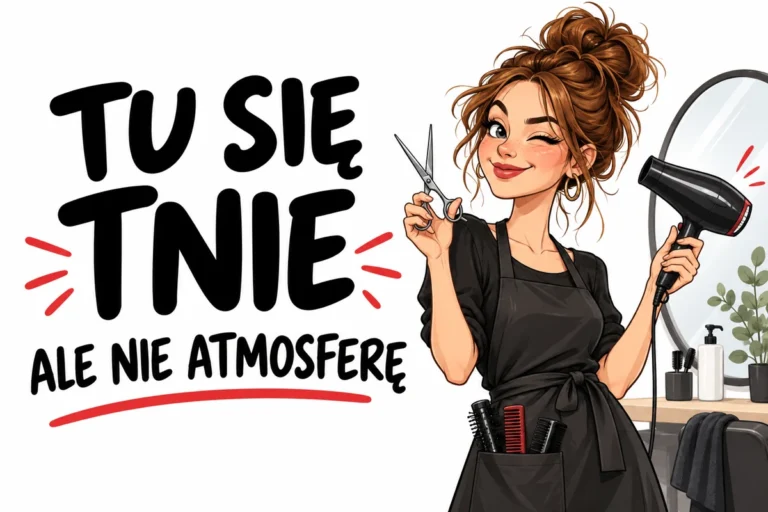 TU SIĘ TNIE — ALE NIE ATMOSFERĘ | tabliczka Bogler 30 × 20 cm