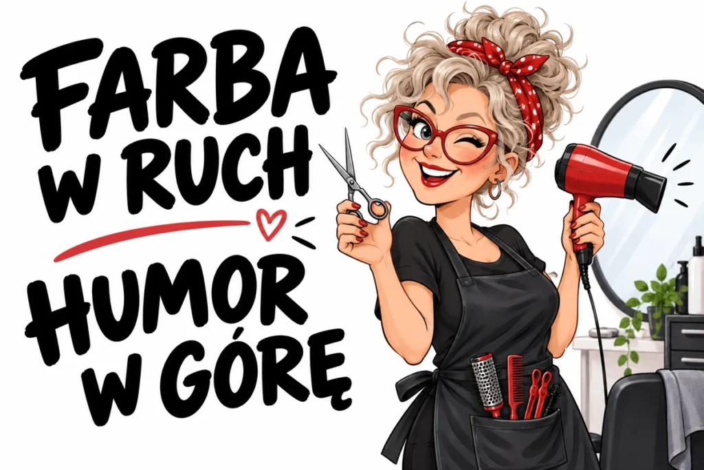 FARBA W RUCH — HUMOR W GÓRĘ | tabliczka Bogler 30 × 20 cm