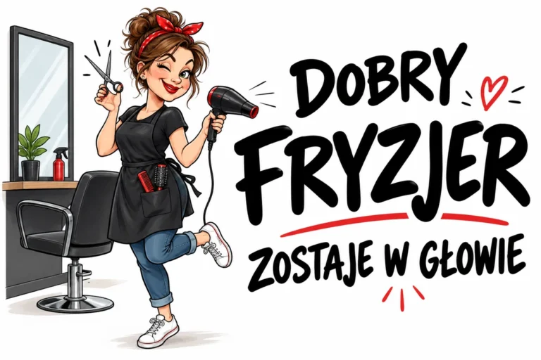 DOBRY FRYZJER — ZOSTAJE W GŁOWIE | tabliczka Bogler 30 × 20 cm