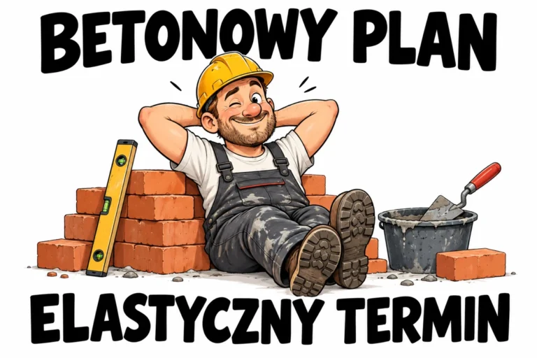 BETONOWY PLAN — ELASTYCZNY TERMIN | tabliczka Bogler 30 × 20 cm