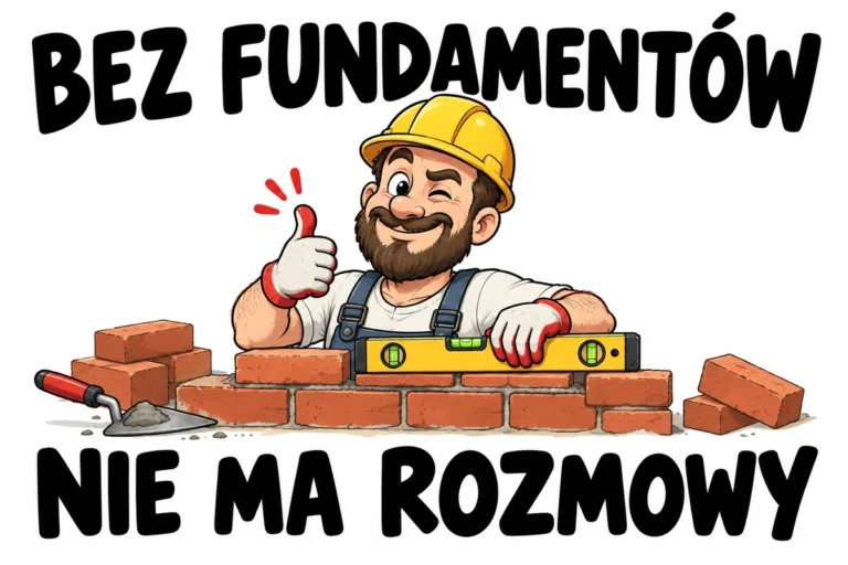 BEZ FUNDAMENTÓW — NIE MA ROZMOWY | tabliczka Bogler 30 × 20 cm