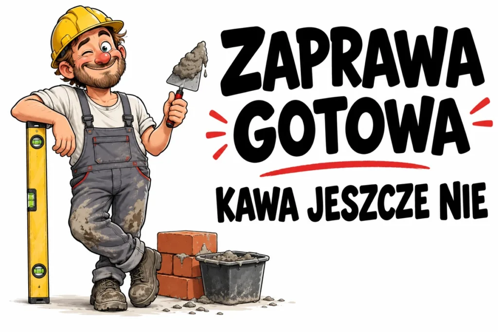 ZAPRAWA GOTOWA — KAWA JESZCZE NIE | tabliczka Bogler 30 × 20 cm