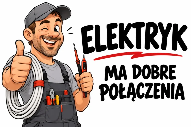 ELEKTRYK — MA DOBRE POŁĄCZENIA | tabliczka Bogler 30 × 20 cm