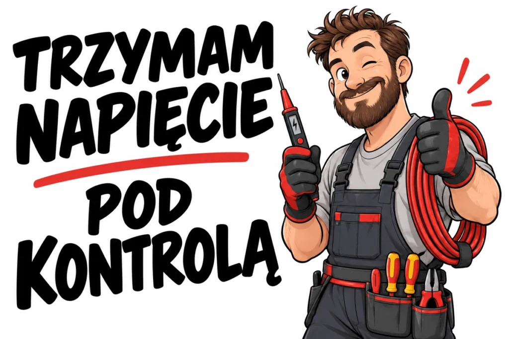 TRZYMAM NAPIĘCIE — POD KONTROLĄ | tabliczka Bogler 30 × 20 cm