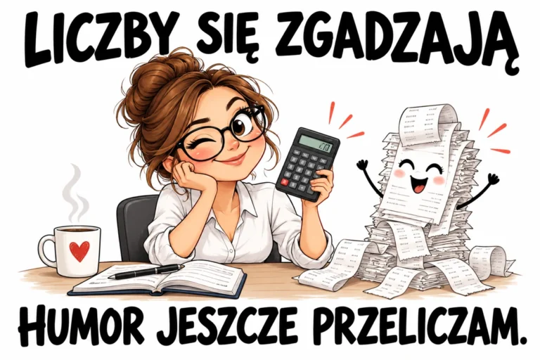 LICZBY SIĘ ZGADZAJĄ — HUMOR JESZCZE PRZELICZAM. | tabliczka Bogler 30 × 20 cm