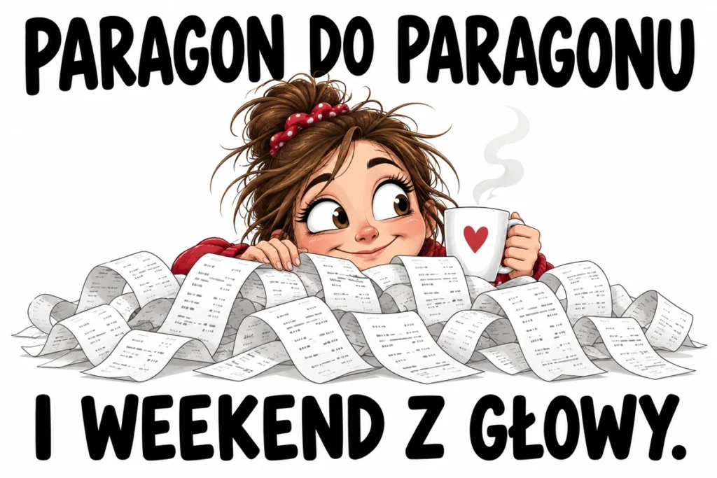 PARAGON DO PARAGONU — I WEEKEND Z GŁOWY. | tabliczka Bogler 30 × 20 cm