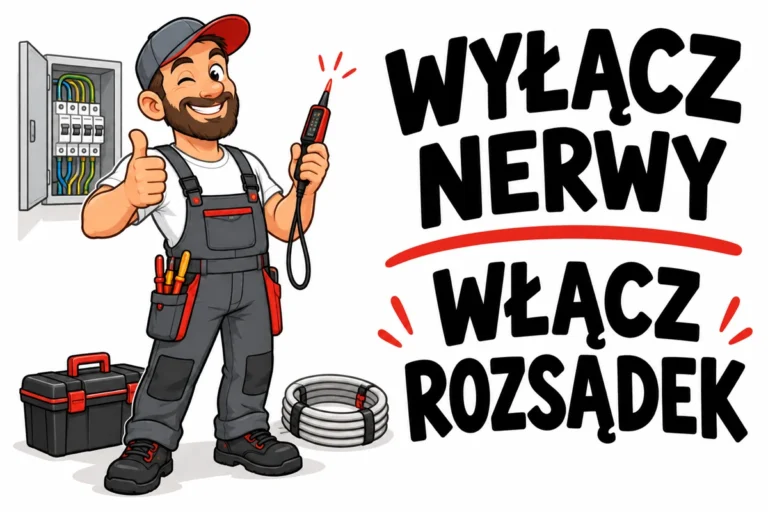 WYŁĄCZ NERWY — WŁĄCZ ROZSĄDEK | tabliczka Bogler 30 × 20 cm