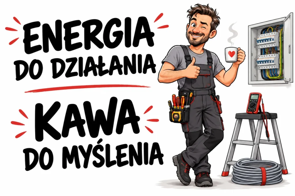 ENERGIA DO DZIAŁANIA — KAWA DO MYŚLENIA | tabliczka Bogler 30 × 20 cm