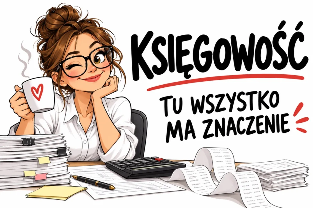 KSIĘGOWOŚĆ — TU WSZYSTKO MA ZNACZENIE | tabliczka Bogler 30 × 20 cm