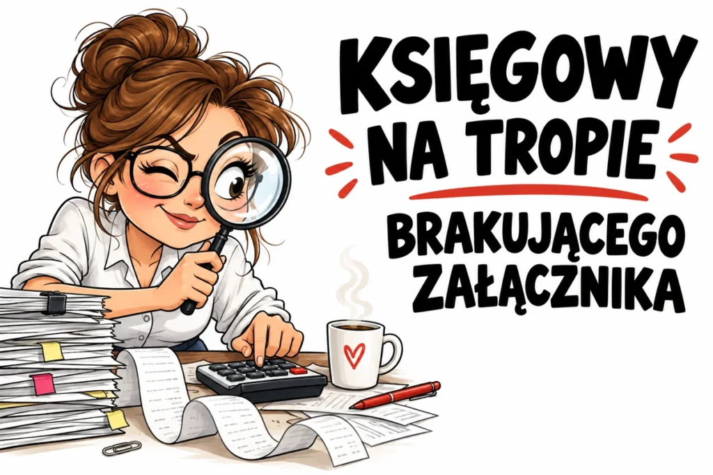 KSIĘGOWY NA TROPIE — BRAKUJĄCEGO ZAŁĄCZNIKA | tabliczka Bogler 30 × 20 cm