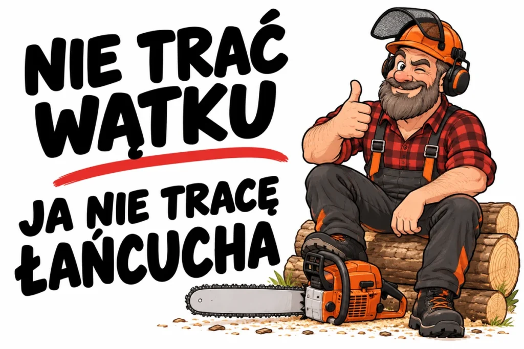 NIE TRAĆ WĄTKU — JA NIE TRACĘ ŁAŃCUCHA | tabliczka Bogler 30 × 20 cm