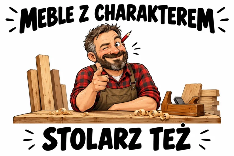 MEBLE Z CHARAKTEREM — STOLARZ TEŻ | tabliczka Bogler 30 × 20 cm