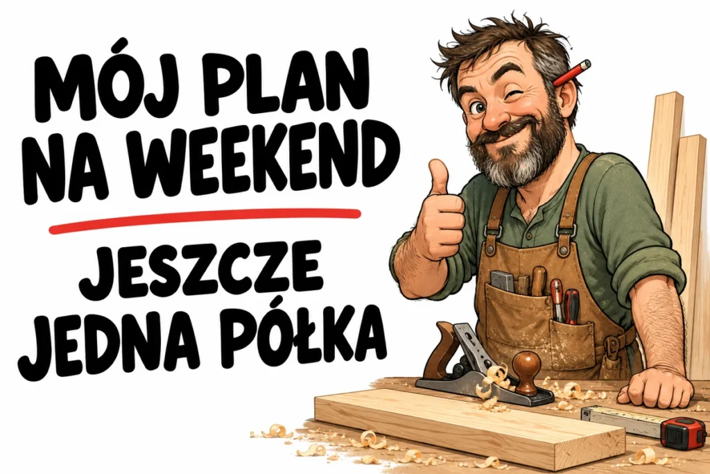 MÓJ PLAN NA WEEKEND — JESZCZE JEDNA PÓŁKA | tabliczka Bogler 30 × 20 cm