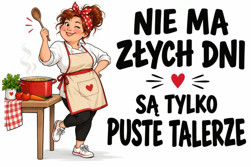 NIE MA ZŁYCH DNI — SĄ TYLKO PUSTE TALERZE | tabliczka Bogler 30 × 20 cm