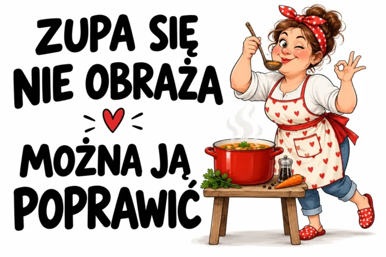 ZUPA SIĘ NIE OBRAŻA — MOŻNA JĄ POPRAWIĆ | tabliczka Bogler 30 × 20 cm