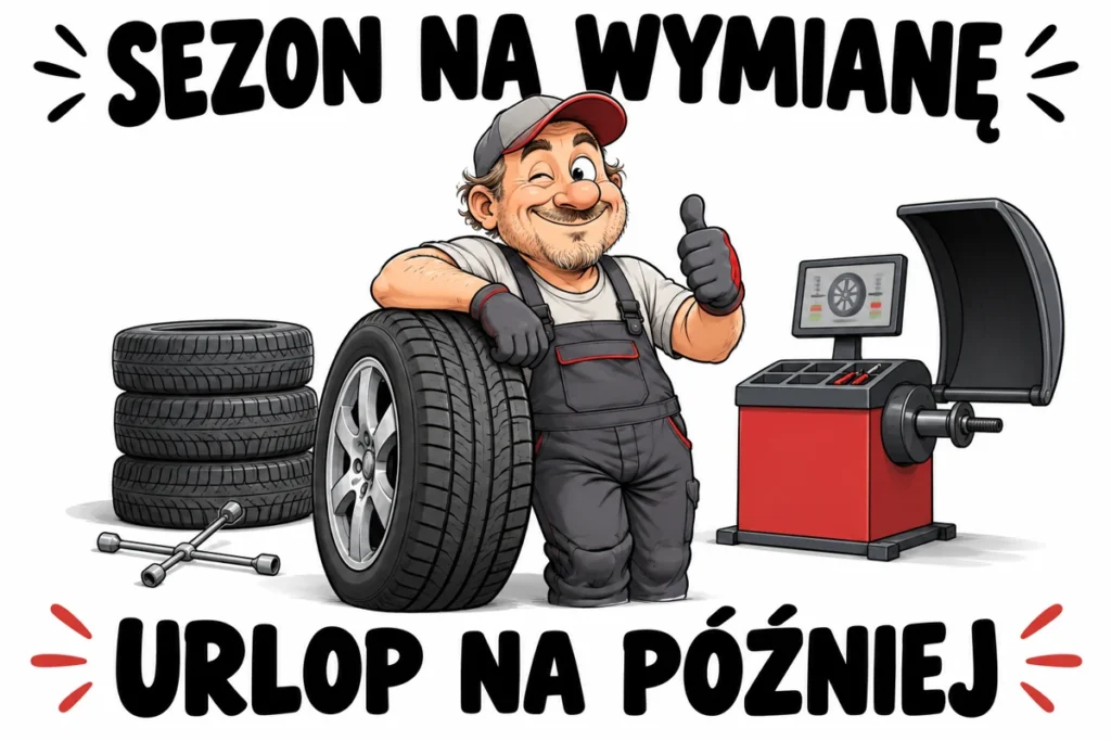 SEZON NA WYMIANĘ — URLOP NA PÓŹNIEJ | tabliczka Bogler 30 × 20 cm
