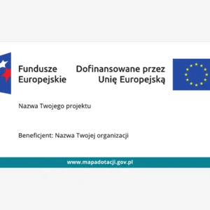 Wzór tablicy: Fundusze Europejskie dla Nowoczesnej Gospodarki