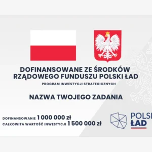 Wzór tablicy: Polski Ład — wzór MF