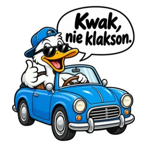 Magnes na auto — Kwak, nie klakson. — 20 cm