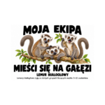 Lemur białogłowy — Lemur białogłowy — zestaw 10 różnych naklejek