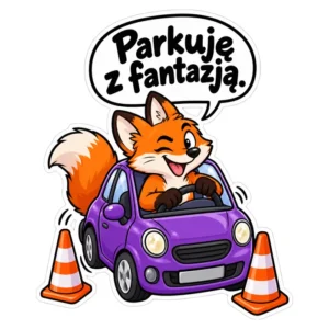 Magnes na auto — Parkuję z fantazją. — 20 cm