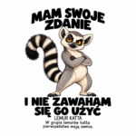 Lemur katta — Lemur katta — zestaw 10 różnych naklejek