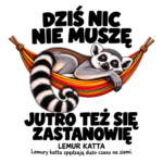 Lemur katta — Lemur katta — zestaw 10 różnych naklejek