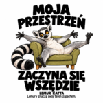 Lemur katta — Lemur katta — zestaw 10 różnych naklejek