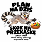 Lemur katta — Lemur katta — zestaw 10 różnych naklejek