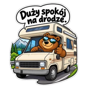 Magnes na auto — Duży spokój na drodze. — 20 cm