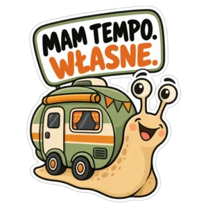 Magnes na auto — Mam tempo. Własne. — 20 cm
