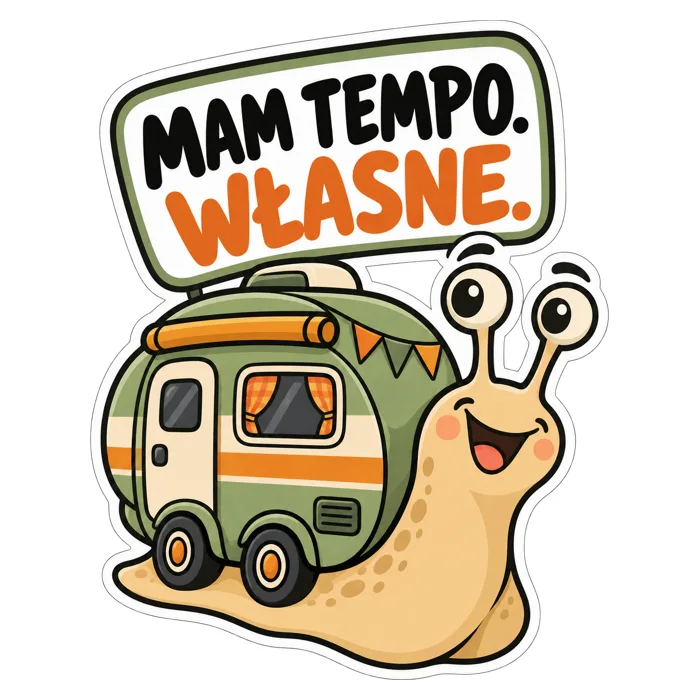 Mam tempo. Własne. — ilustracja na auto