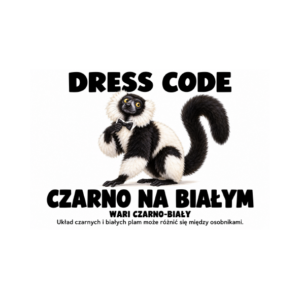 Wari czarno-biały — zestaw 10 różnych naklejek