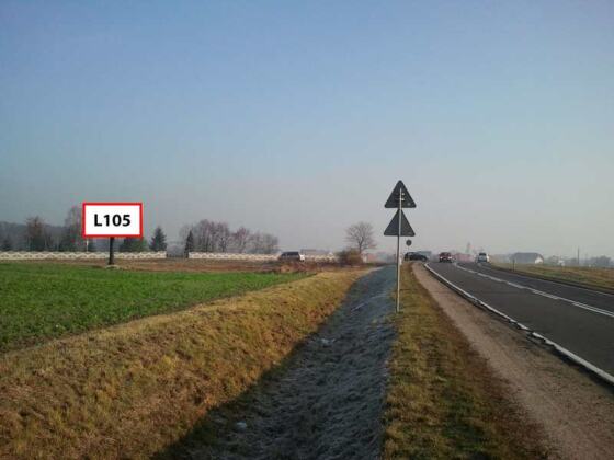 L105 — ul. Wrocławska, DK 94 — wjazd do Legnicy od strony Wrocławia
