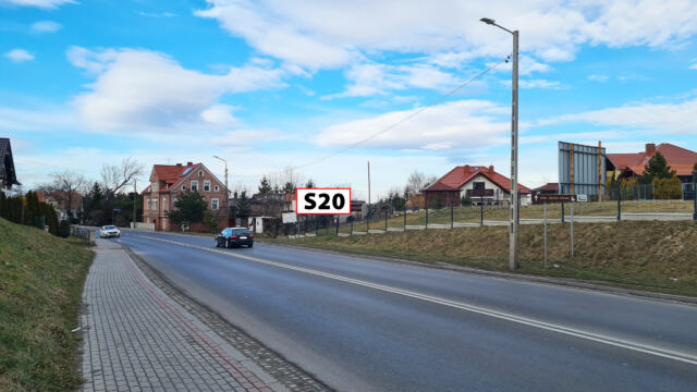 S20 — Słotwina — droga wylotowa w kierunku Wałbrzycha