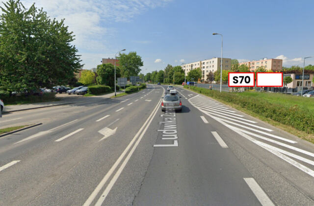 S70 — skrzyżowanie ul. Sikorskiego i Zamenhofa
